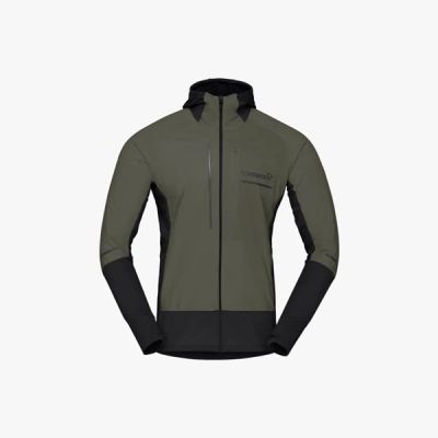 Norrøna Senja Alpha90 Zip Hood M's Olive Night - XL