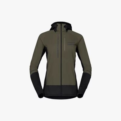 Norrøna Senja Alpha90 Zip Hood W's Olive Night - M