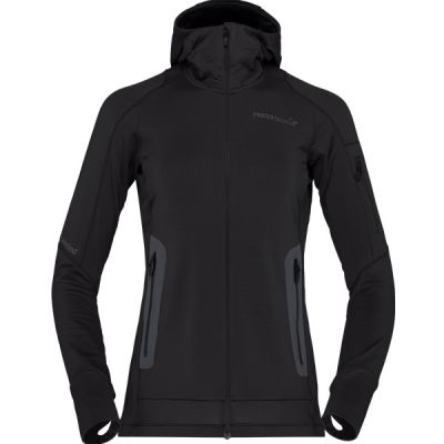 Norrøna Falketind Power Grid Hood W's Caviar - L