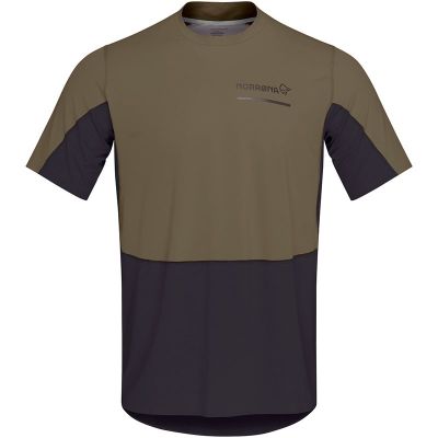 Norrøna Senja Equaliser Lightweight T-Shirt M's Olive Night - L