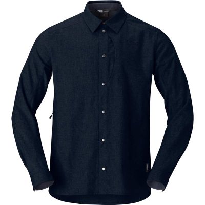 Norrøna Tamok Wool Plain Shirt M'S Indigo Night Melange - XL