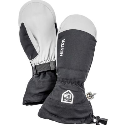 Hestra Army Leather Heli Ski Mittens Black - 5