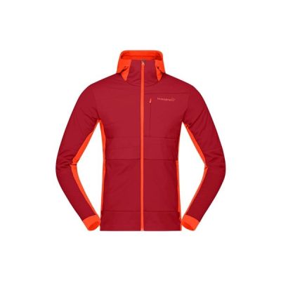 Norrøna Falketind Alpha90 Insulated Zip Hood M's Arednalin/Rhubarb - S
