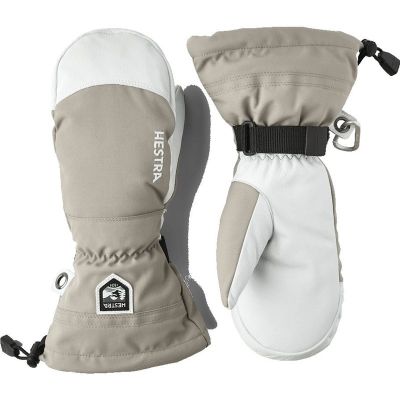 Hestra Army Leather Heli Ski - Mitt Khaki - 7
