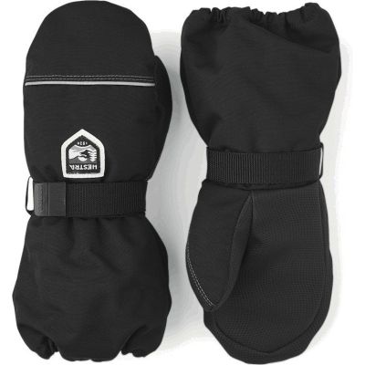 Hestra Kids' Wool Terry - Mitt Black - 6