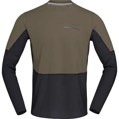 Norrøna Senja Equaliser Lightweight Long SleeveM's Olive Night - S, kuva 1 / 1
