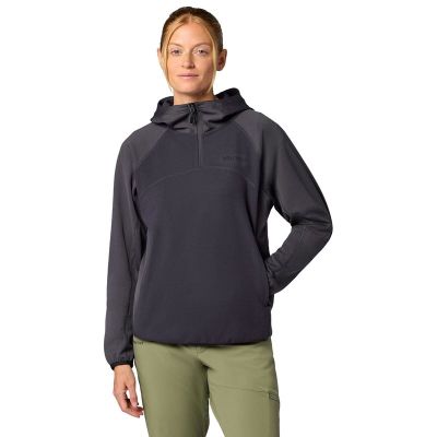 Marmot Wm's Rockbound Fleece Hoody Blackened - S