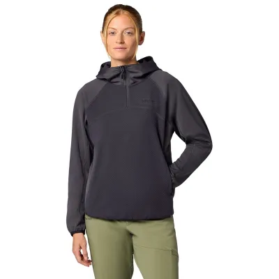 Marmot Wm's Rockbound Fleece Hoody Blackened - S, kuva 1 / 1
