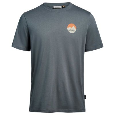 Lundhags Järpen Printed T-Shirt M Dk Sky Blue - XL