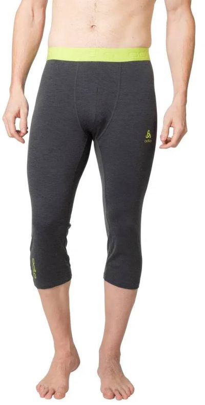 Odlo Revelstoke Performance Wool Warm three quarter bottoms miesten merinovilla 3/4-alushousut
