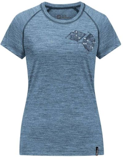 Jack Wolfskin Women's Kammweg Graph SS Tee naisten lyhythihainen t-paita