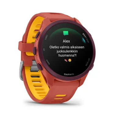 Garmin Forerunner 170 Music Red Pink/Mango urheilukello