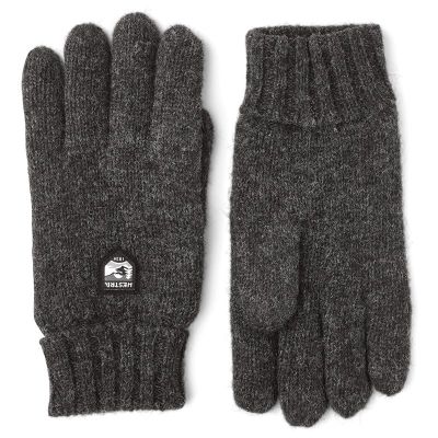 Hestra Basic Wool Gloves Charcoal - 10