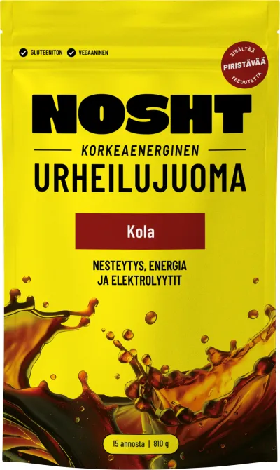 Nosht Korkeaenerginen Urheilujuoma Kola 810g urheilujuomajauhe