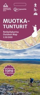 Karttakauppa Muotkatunturi retkeilykartta, suomi