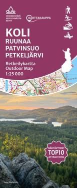 Karttakauppa Koli Ruunaa Patvinsuo Petkeljärvi retkeilykartta (suomi)