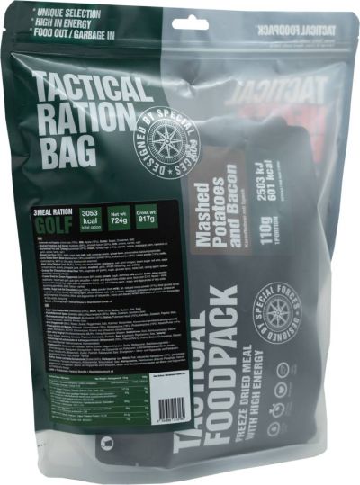 Tactical Foodpack 3 Meal Ration Golf retkiruoka ja urheiluravinne