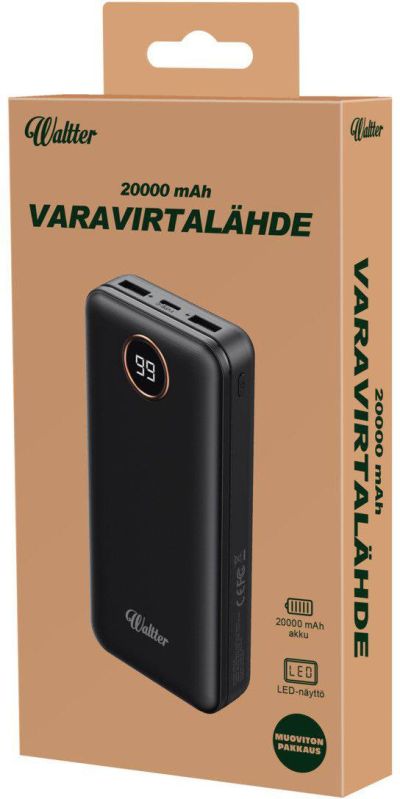 Waltter Eco Led Pb 20000mah virtapankki