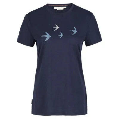 Icebreaker W MERINO 150 TECH LITE SS TEE BIRD TRANSIT