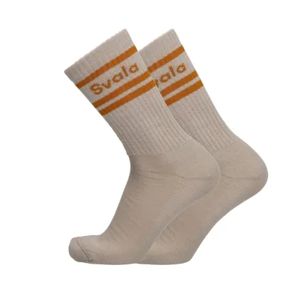 Dennis Merinourheilusukat Svala Beige/okra 39-42