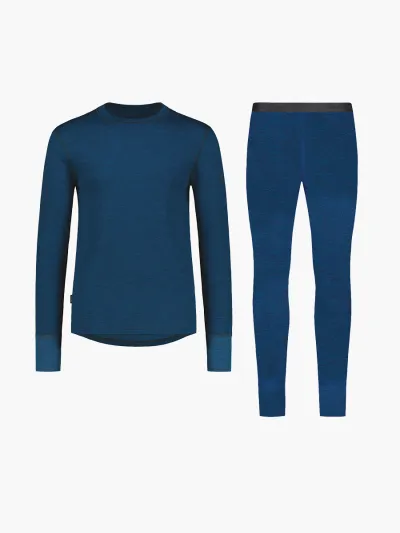 Merino Extreme -kerrasto, O-neck paita & housut Svala