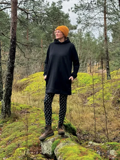 Merino College Naisten Huppumekko Svala Musta 42