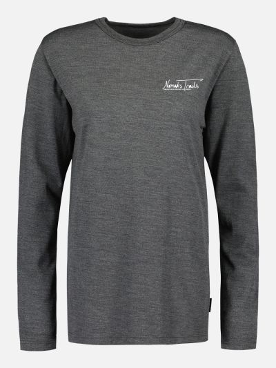 Nomad's Trails X Svala pitkähihainen Merino T-paita Musta Svala XXS