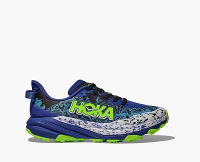Hoka Y Speedgoat 6 Youth Night Sky / Neon Lime - 37 1/3