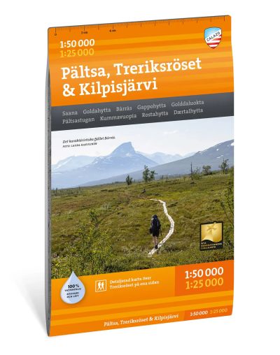 Calazo Pältsa Treriksröset Kilpisjärvi retkeilykartta, suomi