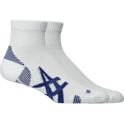 Asics 2 Pack Cushioned Run Quarter Sock Brilliant White/Asics Blue - M, kuva 1 / 1