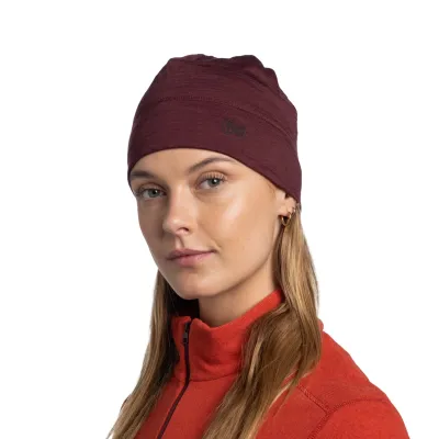Buff Lightweight Merino Hat Solid Garnet kevyt merinopipo, kuva 1 / 1