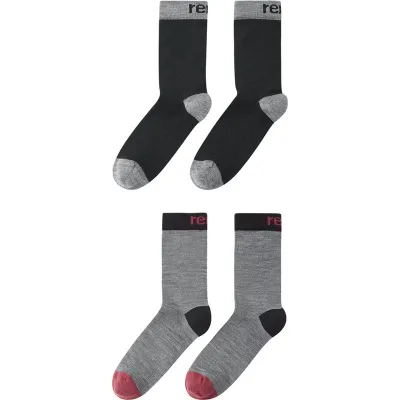 Reima Socks Parit 2-pack Black - 34/37, kuva 1 / 1