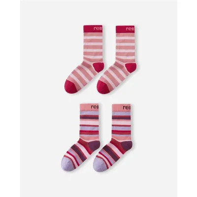 Reima Socks Parit 2-pack Rose Blush - 34/37, kuva 1 / 1