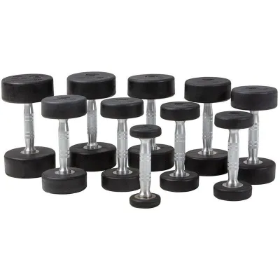 Master Fitness Hantel Premium, Hantlar gummi - 25 kg