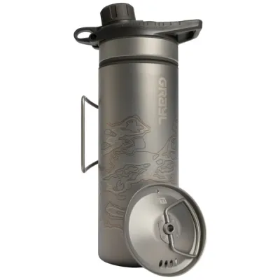 Grayl GEOPRESS PURIFIER TITANIUM BOTTLE WITH LID