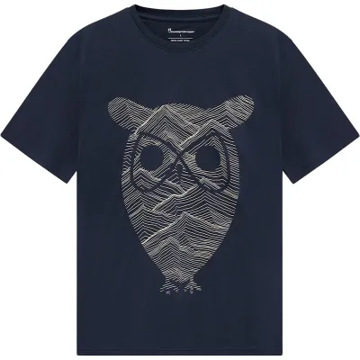 KnowledgeCotton Apparel Front Print T-Shirt Night Sky - XXL