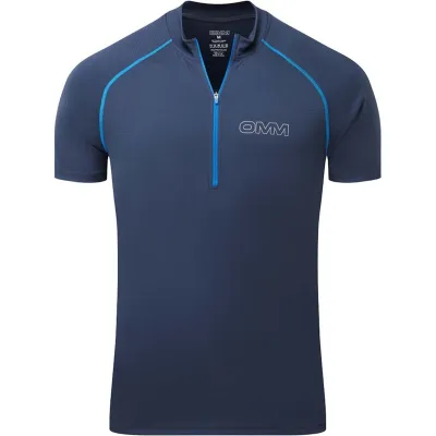 OMM Bearing Zip Tee SS M Navy - M, kuva 1 / 1