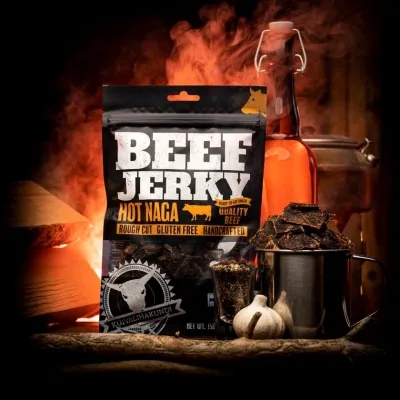 Kuivalihakundi Beef Jerky Hot Naga 120g kuivaliha