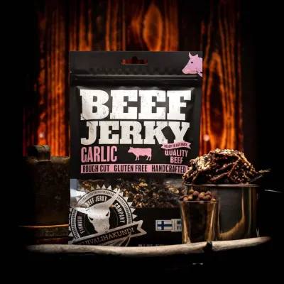 Kuivalihakundi Beef Jerky Garlic 120g kuivaliha