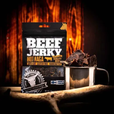 Kuivalihakundi Beef Jerky Hot Naga 40g kuivaliha