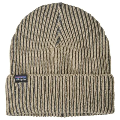Patagonia Fishermans Rolled Beanie Contrast Stripe: Weathered Stone - Onesize, kuva 1 / 1