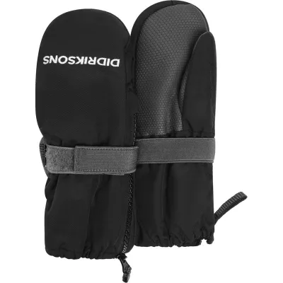 Didriksons Biggles Kids' Zip Mittens Black - 2-4y, kuva 1 / 1