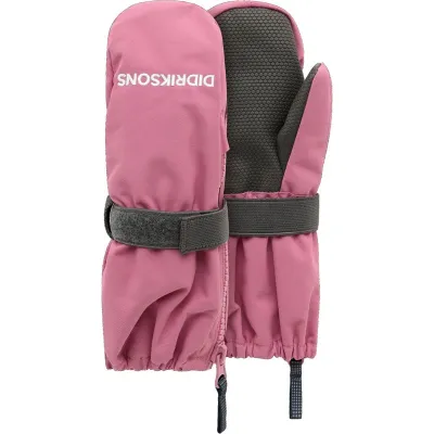 Didriksons Biggles Kids' Zip Mittens Heather Pink - 0-2Y, kuva 1 / 1