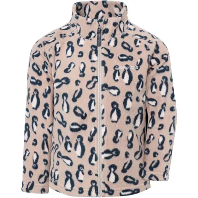 Didriksons Monte Printed Kids' Full-Zip Penguino Beige - 120, kuva 1 / 1
