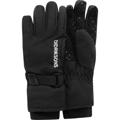 Didriksons Biggles Kids' Gloves Black - 8-10y, kuva 1 / 1