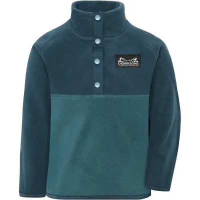 Didriksons Monte Kids' Half Button Mountain Blue - 90, kuva 1 / 1