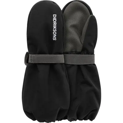 Didriksons Biggles Kids' Mittens Black - 4-6y, kuva 1 / 1