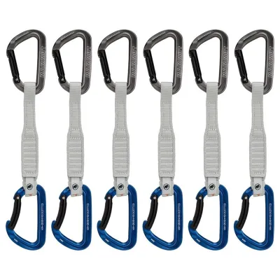 Mammut Workhorse Keylock 17 cm 6-Pack Quickdraws Straight Gate/Bent Gate Key Lock, G - 17 cm