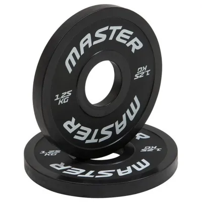 Master Fitness Change Plate, Viktskivor gummerade - 2 x 1,25 kg