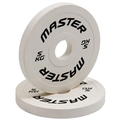 Master Fitness Change Plate, Viktskivor gummerade - 2 x 5 kg